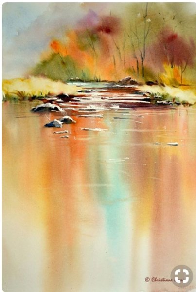 Акварель по сырому