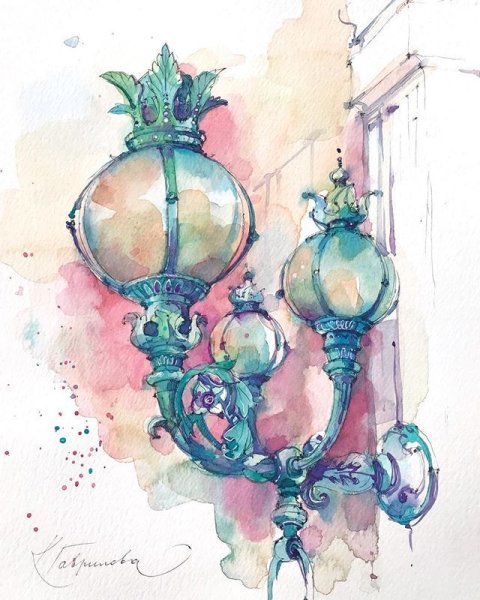 Кристина Гаврилова акварель