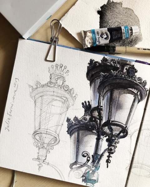 Нарисовать городской пейзаж