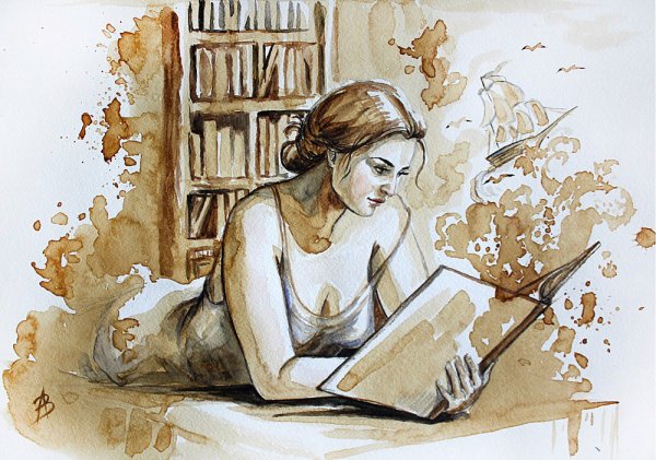 Иллюстрации акварелью книжные