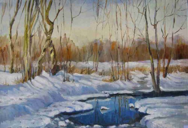 Картина Алексея Николаевича Плещева Весна