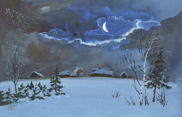 Иван Бунин помню долгий зимний вечер