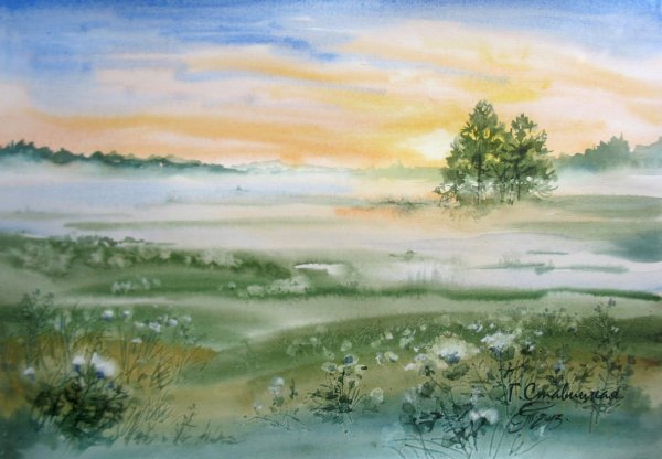 Художник Галина Ставицкая акварели