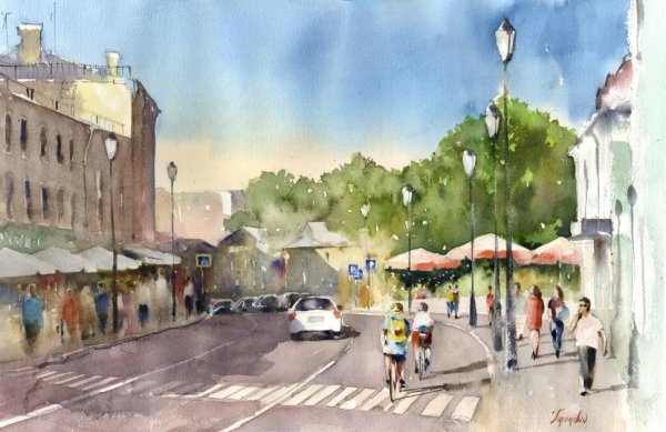 Тупоршин Владимир акварель Москва