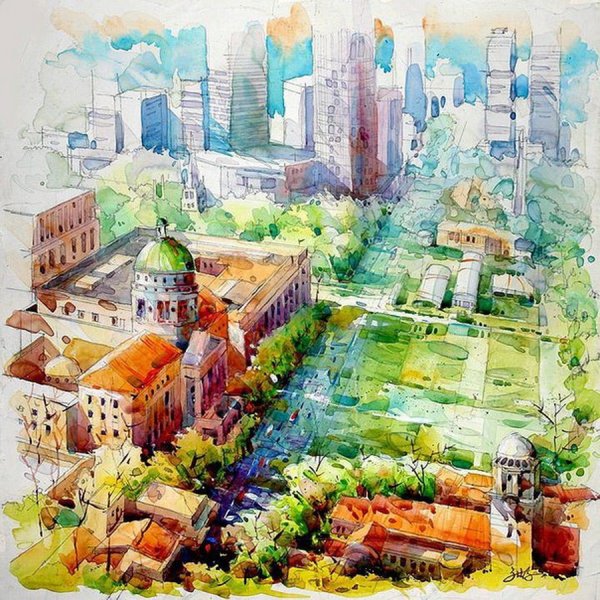 Художник-акварелист Jack Tia Kee Woon