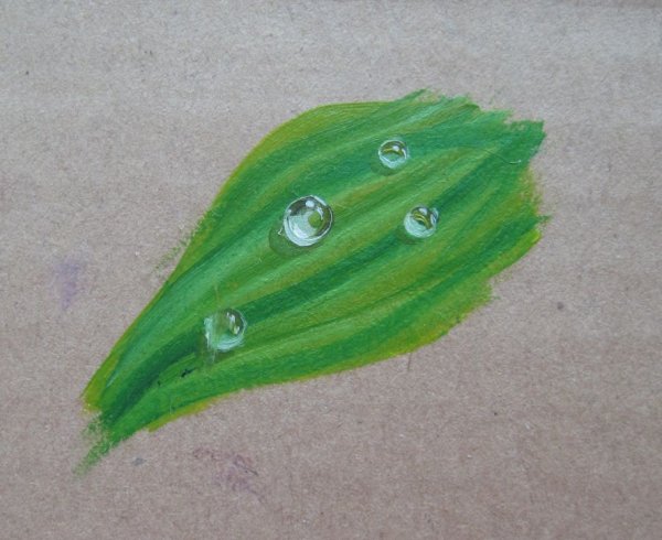 Рисование капельки