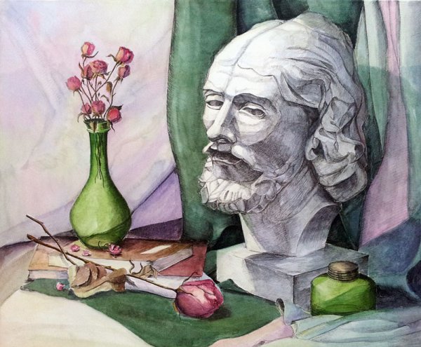 Иоанн Креститель гипсовая голова