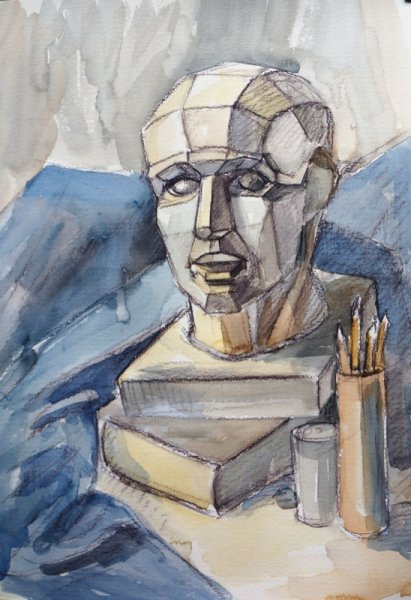 Этюд головы обрубовка