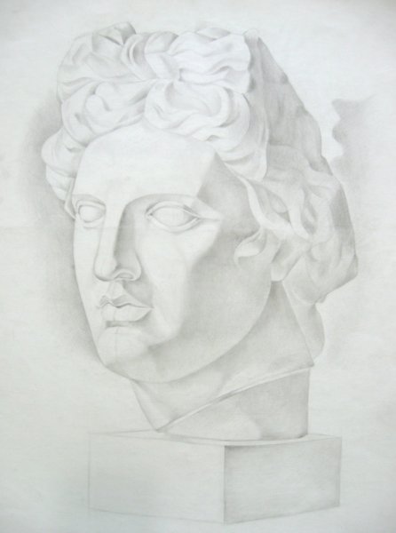 СФУ рисунок гипсовой головы