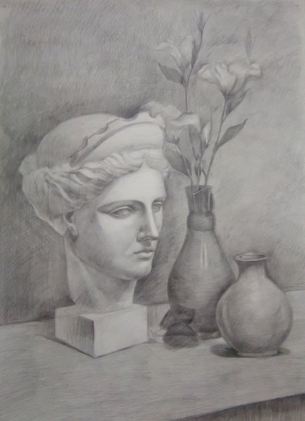 Гипсовые головы для рисования в художественной школе