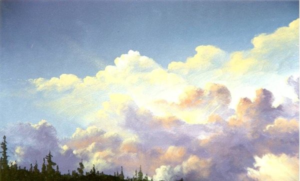 Небо акварель