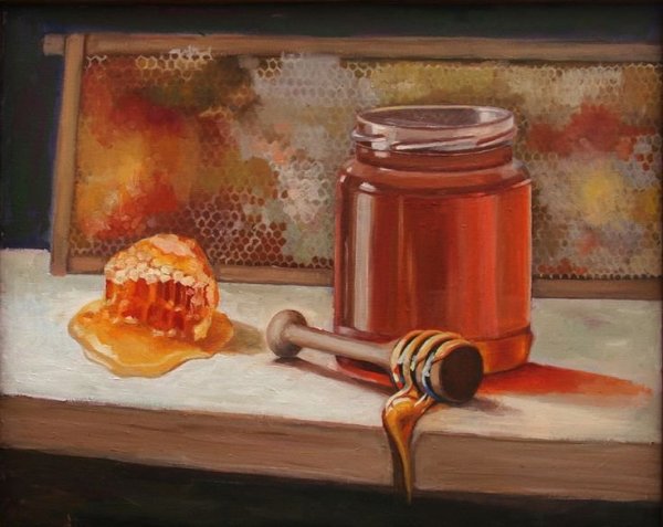 Мед на картинах художников