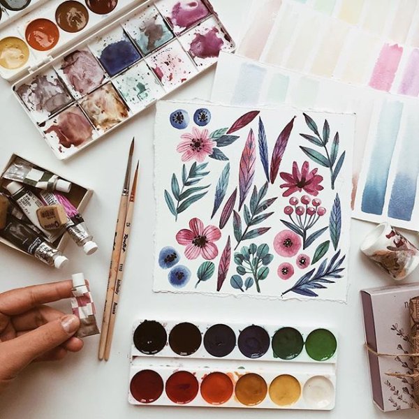 Акварель Инстаграм