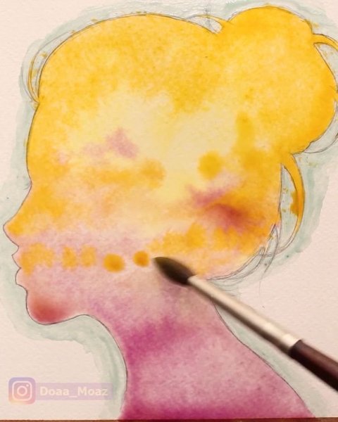 Рисование медовой акварелью