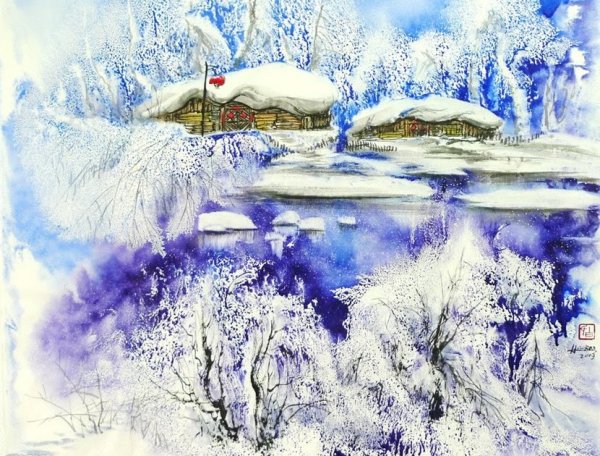 Художник bai Haoran картины