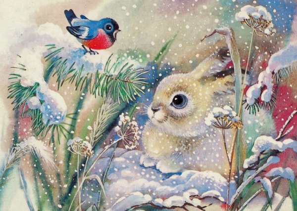 Зима иллюстрация