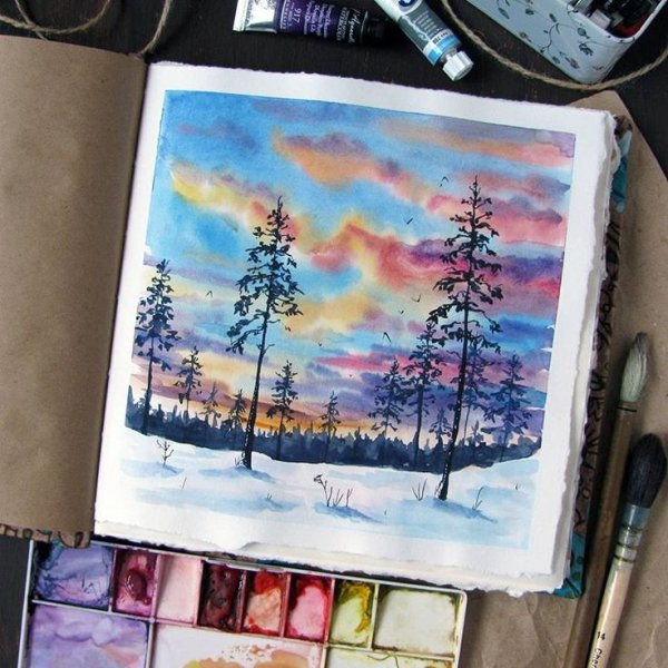 Темы для рисования акварелью