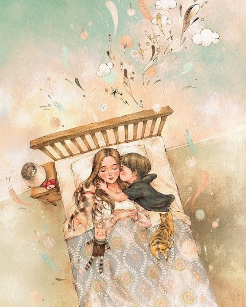 Мама акварель