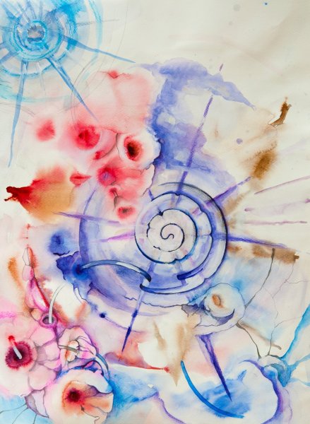 Акварель абстракция