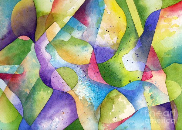 Акварель абстракция