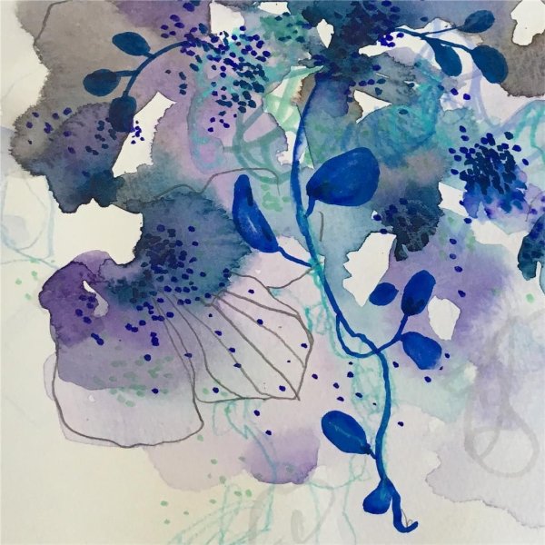 Акварель абстракция