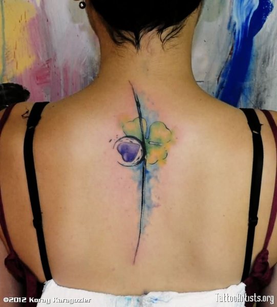 Тату в акварельном стиле