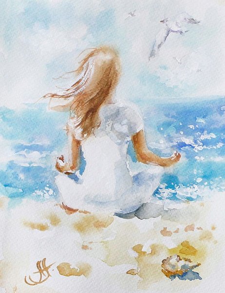 Аннет Логинова акварель