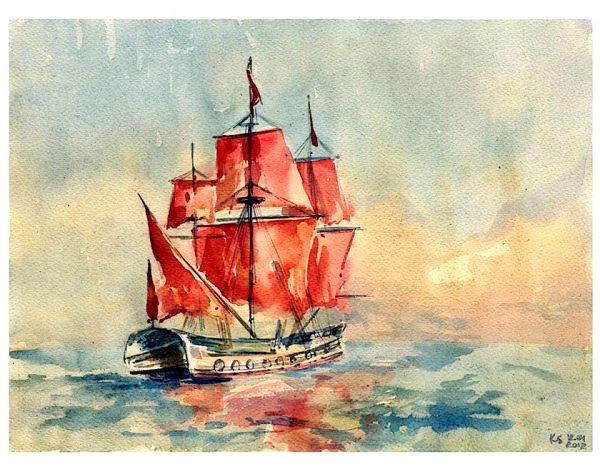 Евгения Горбачева акварель