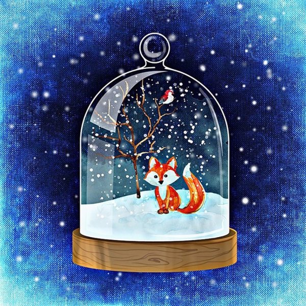 Снежный шар арт