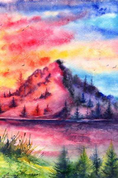 Пейзажи для срисовки