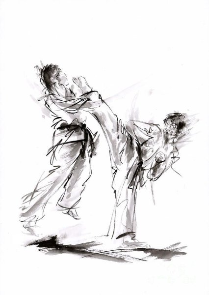 Карате в живописи