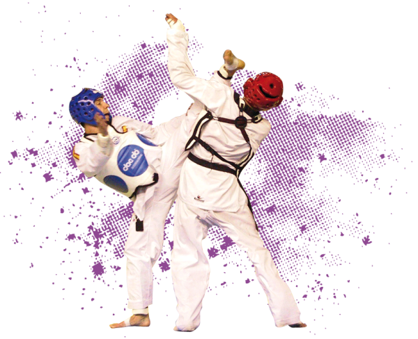 Рукопашный бой на белом фоне