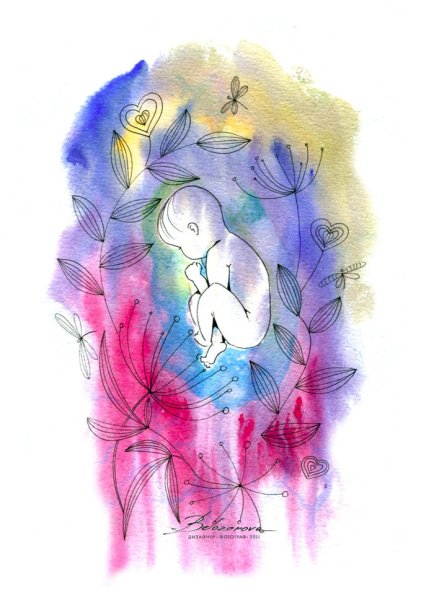 Рисунки акварелью для детей