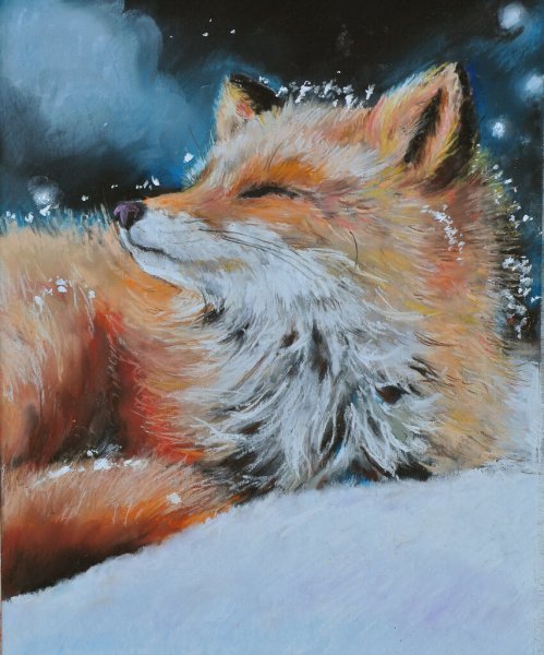 Лиса маслом