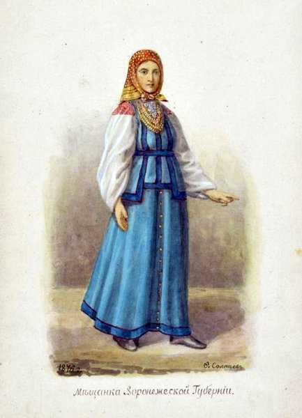 Рисование девочка в национальном костюме