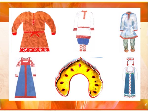 Рисование на тему народная одежда