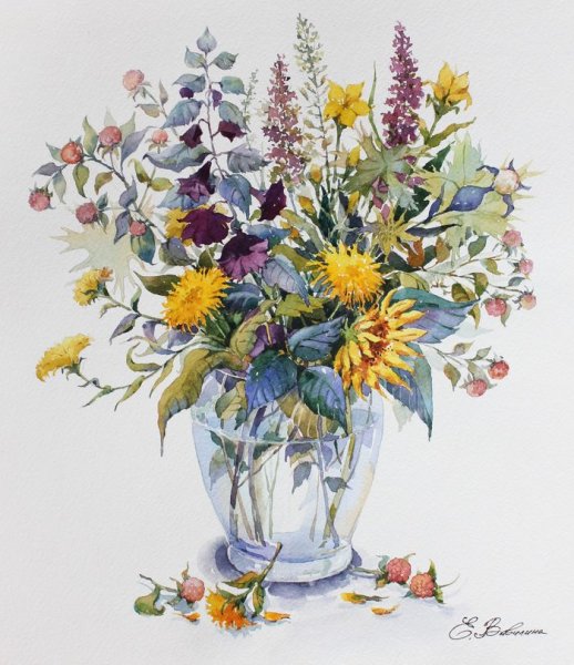 Елена Вавилина акварель