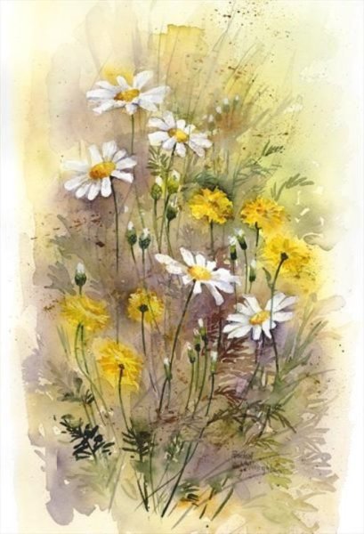 Великая княгиня Ольга Александровна картина с васильками