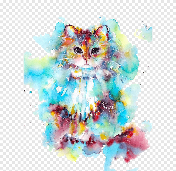 Акварельные коты