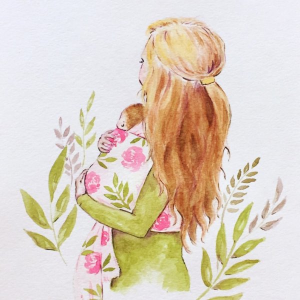 Младенец рисунок