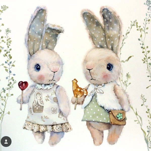 Акварельный заяц