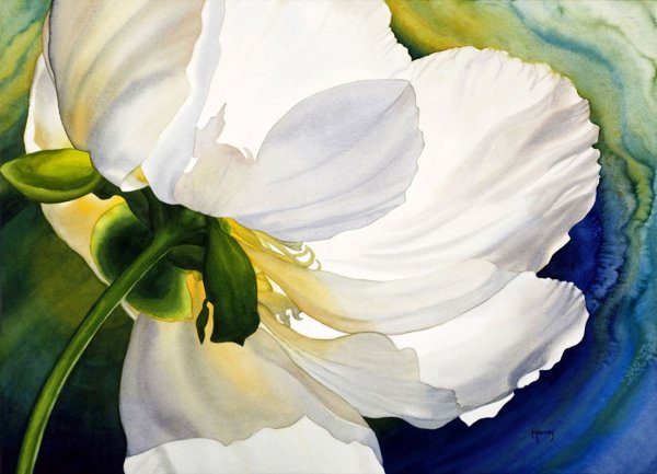 Акварельные цветы Marney Ward