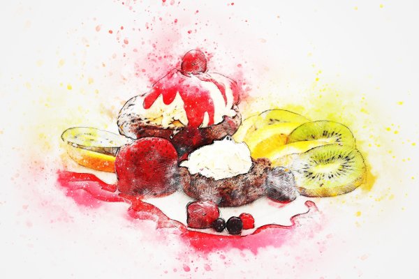 Еда акварелью