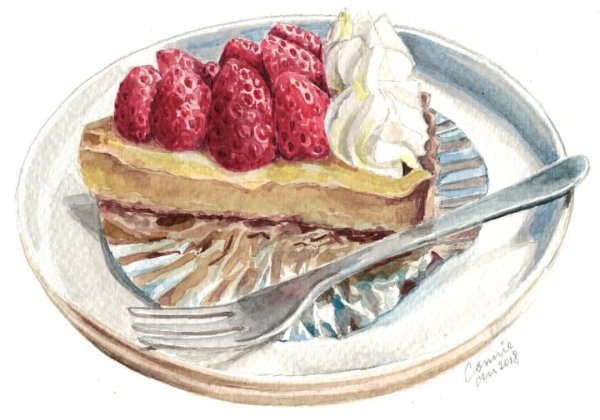 Простые скетчи еды