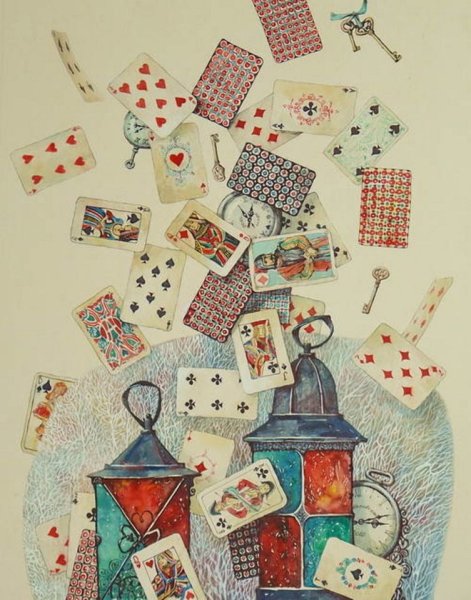 Иллюстрации Алиса в стране чудес акварель