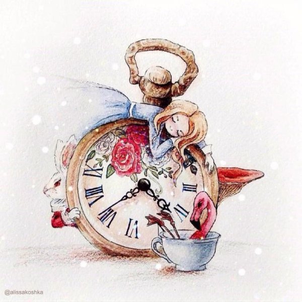 Тату Шляпника из Алисы в стране чудес