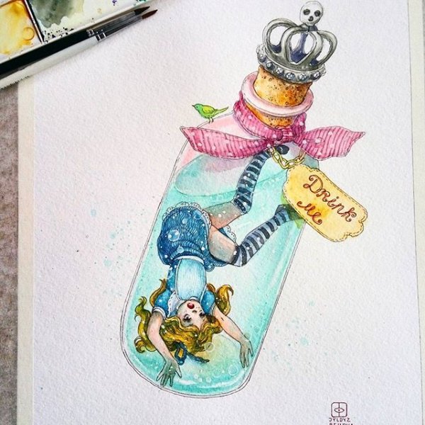 Алиса детские рисунки