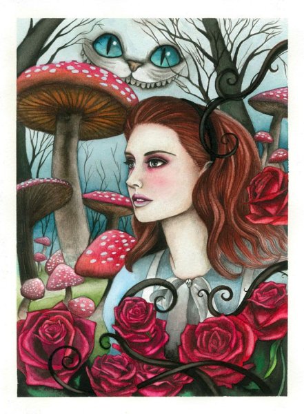 Будильник Алиса в стране чудес