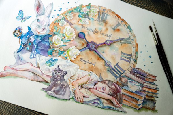 Алиса в стране чудес рисунки
