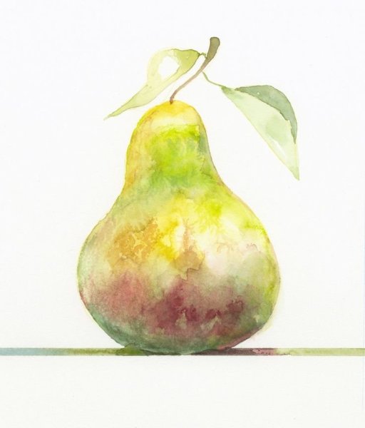 Фрукты акварелью